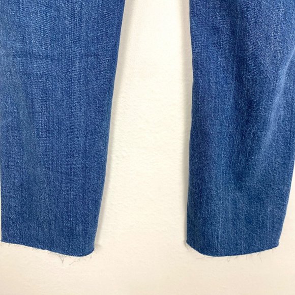 ROLLA'S Miller Mid-High Rise Distressed Slim Straight Leg Jeans Blue 24 - Picture 7 of 9